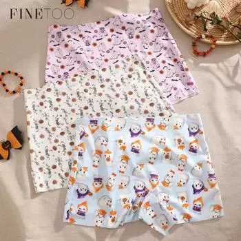 FINETOO Хэллоуин трусики-боксеры бесшовные боксеры для женщин Хэллоуин нижнее белье мягкое и удобное нижнее белье S