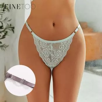 FINETOO кружевные трусики с низкой талией, женское сексуальное нижнее белье с цветочным принтом, S-XL, сексуальные трусы, женские удобные трусы, женские трусики, нижнее белье S белый