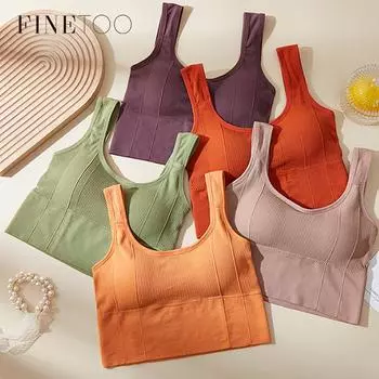FINETOO Мягкие топы, женские хлопковые майки, удобный топ с широкими бретелями, уличная одежда для девочек, мягкие женские бюстгальтеры без косточек, нижнее белье 2022