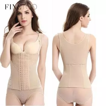 FINETOO Неопрен Боди Шейпер Жилет Для Похудения Живот Контроль Танк Топы Талия Тренер Женщины Тренировка Shapewear