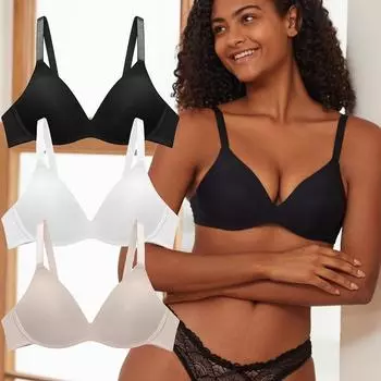 FINETOO Push Up Bralette Deep V Сексуальный женский бесшовный бюстгальтер Нижнее белье с открытой спиной без бретелек S-XL Спортивный топ Бюстгальтеры с подкладками Женское нижнее белье 34/75B белый