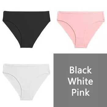 FINETOO S-XL хлопковые трусы женские трусы с низкой посадкой женское удобное нижнее белье модные жаккардовые трусики нижнее белье 3 шт. XL