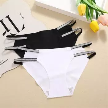 FINETOO трусики из ледяного шелка для женщин, сексуальный пояс с высокой талией, дизайн из ледяного шелка, короткое удобное нижнее белье со средней талией