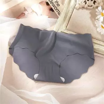FINETOO женские бесшовные трусики с низкой талией, мягкие трусы, сексуальное нижнее белье для девочек, женские удобные трусы M-XL XL