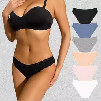 FINETOO женские хлопковые трусики, сексуальные кружевные мягкие трусы, нижнее белье с подтяжкой ягодиц, S-XL S белый