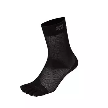 finetrack FSU0225 унисекс сухой слой внутренние носки 5 пальцев стандартный S черный чёрный