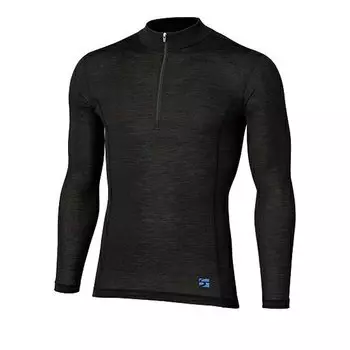 finetrack FUM0722 Merino Spin Light Zip Neck S Размер черный для мужчин