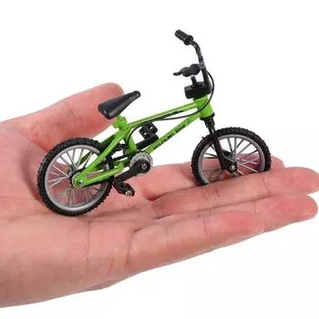 Finger Bmx Bike Toys для мальчиков Мини-велосипед с тормозной веревкой Сплав BMX Функциональная модель горного велосипеда Игрушки для детей Подарок 1Pcs синий