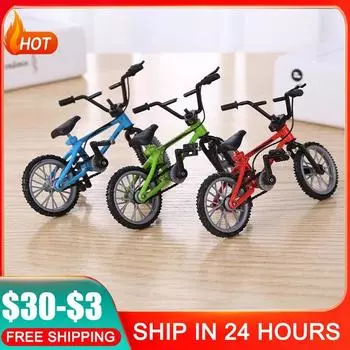 Finger Mountain Bikes Diecast Nickel Alloy Stents Fingers Bicycle Kid Novelty Gag Toys Model Portable Bike for Children