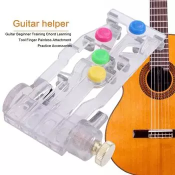 Finger Painless Guitar Beginner Trainer Painless Guitar Chords Вспомогательный струнный инструмент as picture