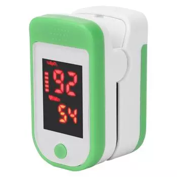 Finger Pulse Oximeter Blood Oxygen Meter Monitor Sensor Fingertip SpO2 Measure Oxygen Saturation зелёный