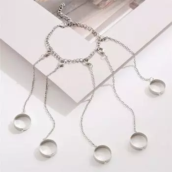 Кольцо на палец, регулируемое, безвредное, не вызывающее аллергии, приятное для кожи, легкое в носке, декоративное, составное, многослойное