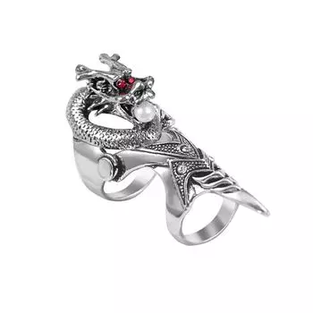 Finger Ring Zinc Zinc Alloy Claw Ring Female Skull Korean Style Ring Knuckle Ring Dragon Ring Fashion Jewelry D