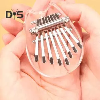 Finger Thumb Piano 8 Key Mini Thumb Piano Musical Instrument Portable Kalimba Thumb Piano for Kids Adults Beginners Bear