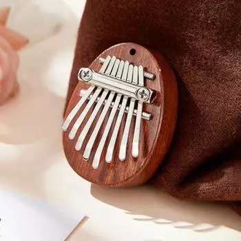 Finger Thumb Piano 8 Key Mini Thumb Piano Musical Instrument Portable Kalimba Thumb Piano for Kids Adults Beginners Cat
