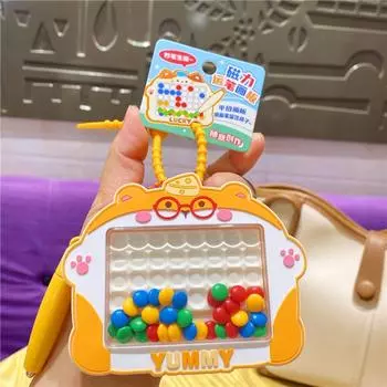 Finger Top Toy Magnetic Suction Cup Keychain Girls Couple Girlfriends Style D