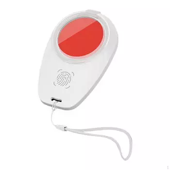 Fingerprint Ink Pad Inkpad Easy to Carry Quick Drying Stamp Thumbprint for Documents белый