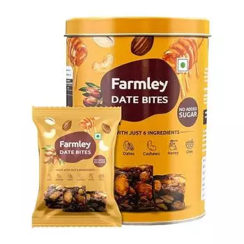 Финиковые батончики без сахара (180 г), Date Bites No Added Sugar, Farmley