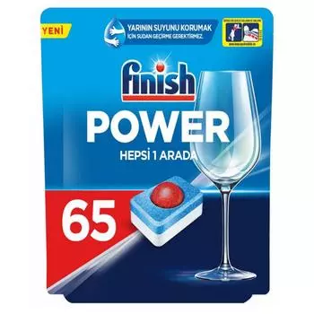 Finish All-in-One, 65 таблеток, жидкость для мытья посуды