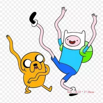 Finn Arms Finn The Human Jake The Dog Утюг на термопереносной печати виниловые нашивки наклейки для одежды DIY аппликации моющиеся нашивки