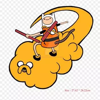 Финн Гоку Финн Человек Гоку термопереносная печать виниловые нашивки наклейки для одежды DIY аппликации моющиеся нашивки