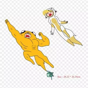 Finn The Human Art, виниловые нашивки с термопереносной печатью, наклейки для одежды, аппликации «сделай сам», моющиеся нашивки