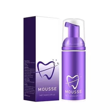 Фиолетовая отбеливающая зубная паста Фиолетовая отбеливающая зубная паста для отбеливания зубов 60 мл фиолетовый