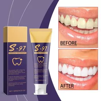 Фиолетовая отбеливающая зубная паста Глубоко очищает и ухаживает за зубами Уход за полостью рта Отбеливающая мятная зубная паста фиолетовый