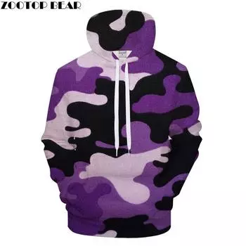 Фиолетовая повседневная толстовка для мужчин, камуфляжная толстовка, спортивный костюм Groot, брендовая толстовка, спортивная одежда, пальто, пуловер, мужской Harajuku 6XL