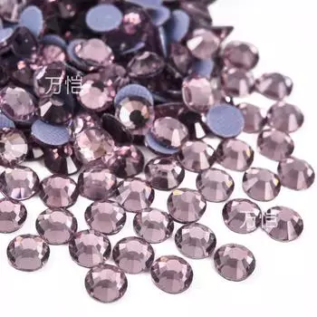 Фиолетовая серия Стеклянный Горячий Дрель, Имитация Австрийского Горячего Дрель Термоплавкий Клей Дно DIY Чехол Для Мобильного Телефона Красота Одежда Аксессуары SS6 1.9-2 1440 pcs/bag