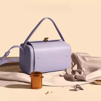 Фиолетовая женская сумочка, роскошный дизайн, сумка через плечо для боулинга, модная трендовая сумка-подушка, летняя модная сумка-тоут с пряжкой, кошелек 18X10X11CM