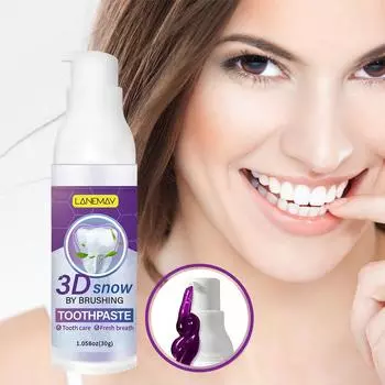 Фиолетовая зубная паста для курения, кофе и удаления зубного камня - с мятой и глицерином - надолго свежее дыхание