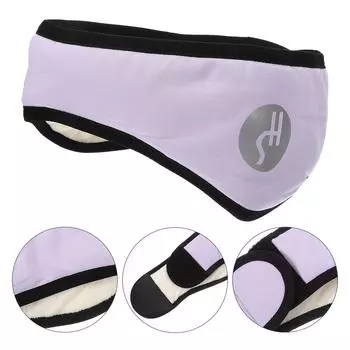 Фиолетовые регулируемые спальные наушники Зимние наушники-муфты грелки для мужчин женщин Шумоподавляющие накладки на уши Дорожная муфта для ушей Повязка на голову