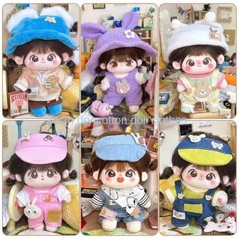 Фиолетовый 20 см плюшевый комбинезон для кукол, мини-плюшевая кукольная одежда, сделай сам, одевайся style 3