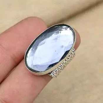 Фиолетовый аметист, драгоценный камень, стерлинговое серебро 925 пробы, ювелирные изделия ручной работы, замечательный подарок для нее 4 фиолетовый