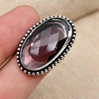 Фиолетовый аметист драгоценный камень стерлингового серебра 925 пробы ювелирные изделия ручной работы обручальное кольцо 4 фиолетовый