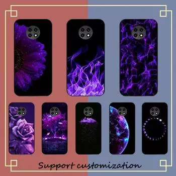 Фиолетовый эстетический чехол для телефона Redmi Note 8 7 9 4 6 pro max TX 5A 3 10 lite pro Redmi note4