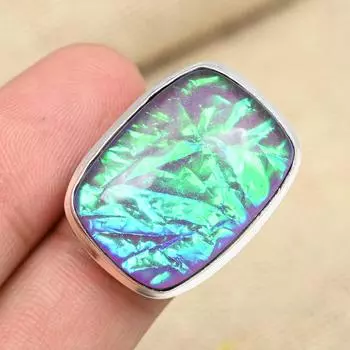 Фиолетовый австралийский тройной опал, драгоценный камень, твердое серебро 925 пробы, ювелирные изделия ручной работы 4 фиолетовый