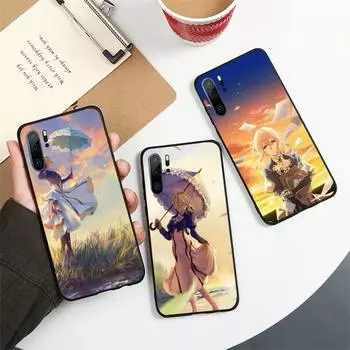 Фиолетовый чехол для телефона Evergarden для Honor 7A Pro 7C 10i 8A 8X 8S 8 9 10 20 Lite, силиконовый чехол Honor 10