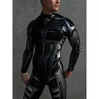 Фиолетовый доспех, костюмы для косплея, мужские костюмы в стиле стимпанк, сексуальный тонкий женский комбинезон с 3D принтом, Хэллоуин, карнавальный праздничный наряд Kids S
