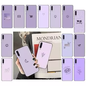 Фиолетовый художественный эстетический чехол для телефона Samsung A12 A32 A71 A11 A21S A02 A52 A72 A51 A50 A70 A31 A41 M31 A51 4G