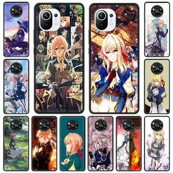 Фиолетовый Эвергарден аниме для Xiaomi Mi Poco X3 NFC M3 Pro Note 10 Lite 11 10T Pro 5G 9T черный силиконовый чехол для телефона роскошный чехол Mi 10T Pro 5G