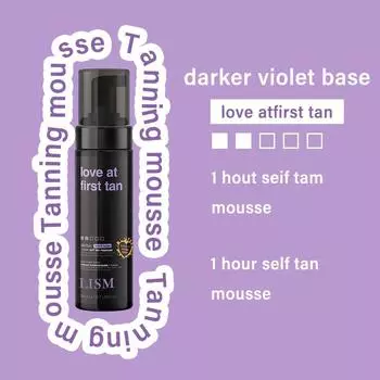 Фиолетовый крем-автозагар Fast, мусс для загара без солнца, фиолетовый, устраняет оранжевые оттенки, без запаха искусственного загара, без добавления вредных веществ, веганский, 200 мл белый