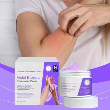 Фиолетовый крем для восстановления кожи нежно увлажняет кожу тела и снимает сухость и покраснения кожи One Size