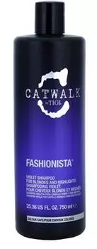 фиолетовый шампунь для светлых и мелированных волос TU прозрачный