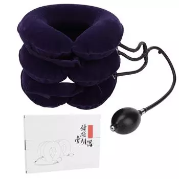 Фиолетовый шейный растягивающий аппарат для шеи Растяжитель шеи для пожилых людей Поддержка шеи