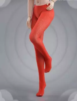 Fire Girl Toys Red Pantyhose for Scale Action Figure Female Soldier Wardrobe Seamless Pantyhose not include and [TOYBARJAPAN] FG-YC-008B 1/12 (Does красный
