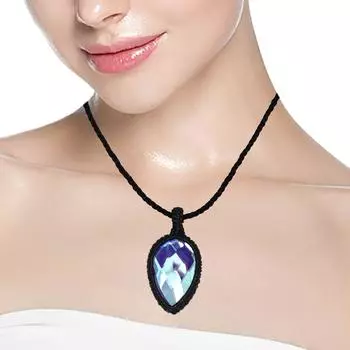 Fire MyStick Topaz Macrame Thread Gemstone Handmade Jewelry 20-36 Ad Pendant