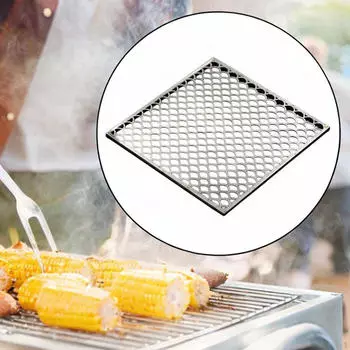 Fire Pit Grill Grate Campfire Grid Net Griddle Barbecue Cookware Cooking for Outside