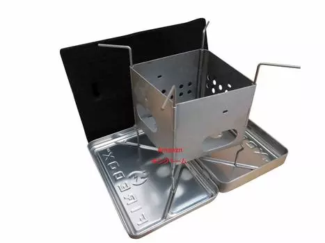 FIREBOX Titanium G2 Nano Stove Box Set японская 3-дюймовая компактная подставка для костра для кемпинга на открытом воздухе [подлинный продукт] (титан)